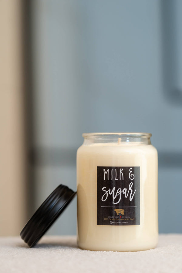 Milkhouse Candle Company - 26 oz Farmhouse Jar Candle: Milk & Sugar