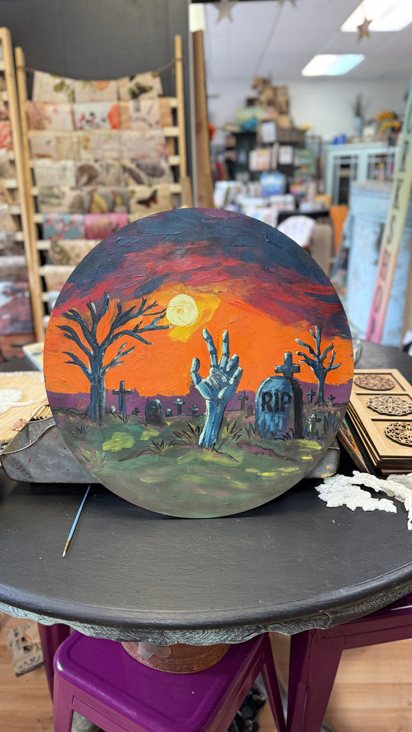 The Rising Paint Night at Home by ChicaTiza - 10inch