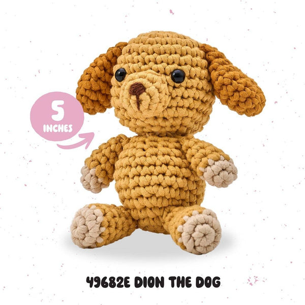 Plaid Crafts - Bucilla Amigurumi Crochet Kit - Dion the Dog