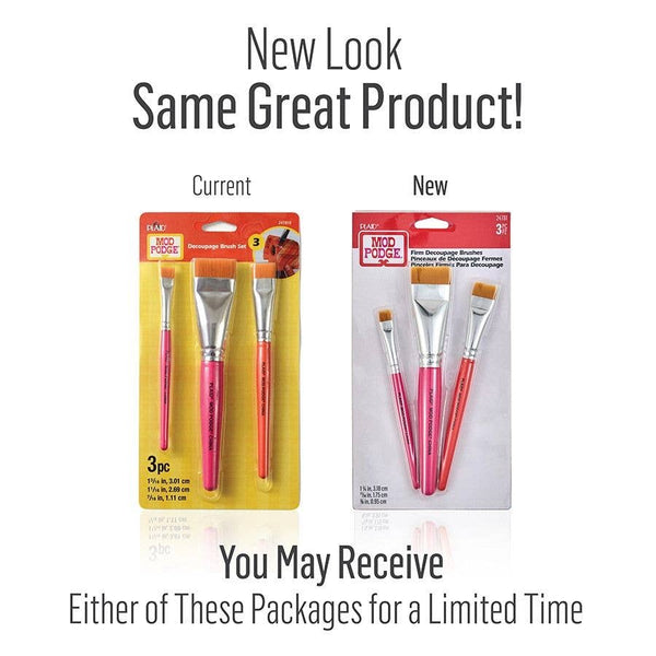 Plaid Crafts - Mod Podge Decoupage Firm Decoupage Brushes 3PC