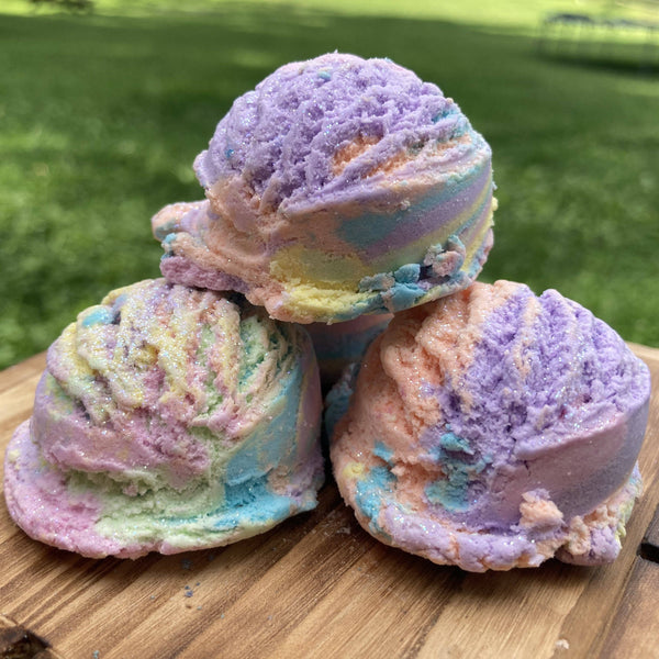 Rainbow Sherbet -Bubble Scoops Solid Bubble Bath