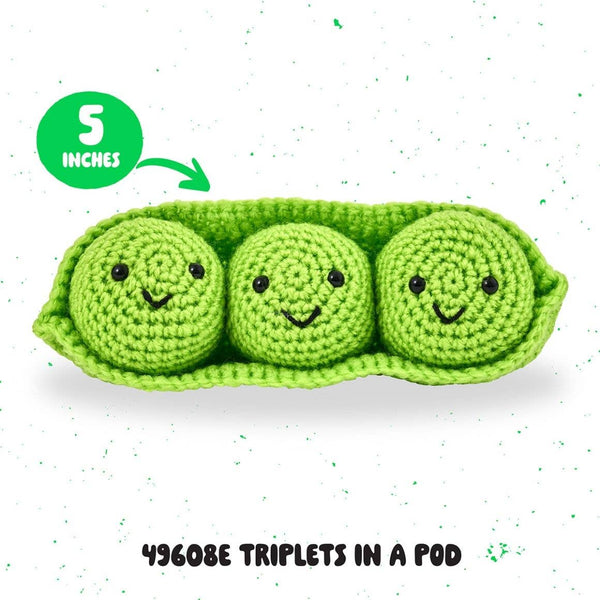Plaid Crafts - Bucilla Amigurumi Crochet Kit - Triplets in a Pod