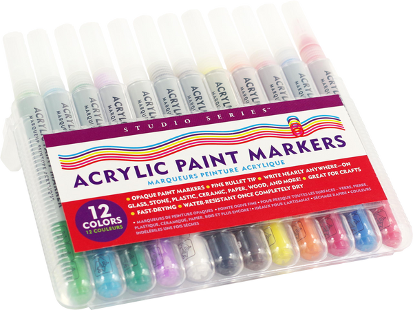 Peter Pauper Press - Studio Series Acrylic Paint Markers (Set of 12)