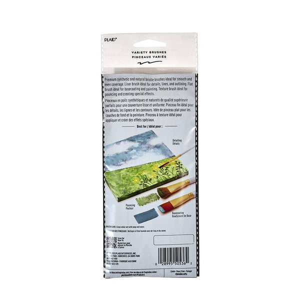 Plaid Crafts - FolkArt Artist Variety Brush Set 10 Piece