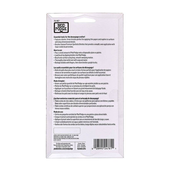 Plaid Crafts - Mod Podge Decoupage Firm Decoupage Brushes 3PC