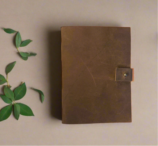 Handcrafted Leather Art Journal – 5x7, 200gsm Craft Paper