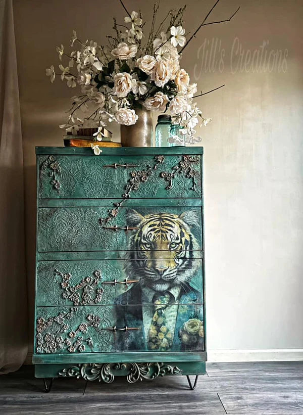 Sebastian Tiger Decoupage Tissue Paper 20 x 30 in| Whimsykel