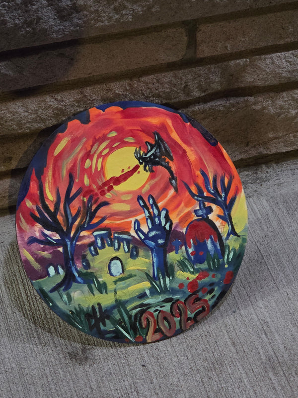 The Rising Paint Night at Home by ChicaTiza - 10inch