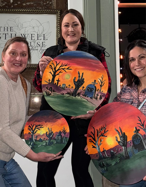 The Rising Paint Night at Home by ChicaTiza - 10inch