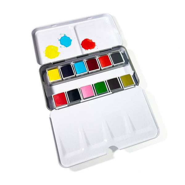 Watercolor To Go Kit - Portable, Travel-Friendly - 12 Colors elseware unplug / eco-kids -