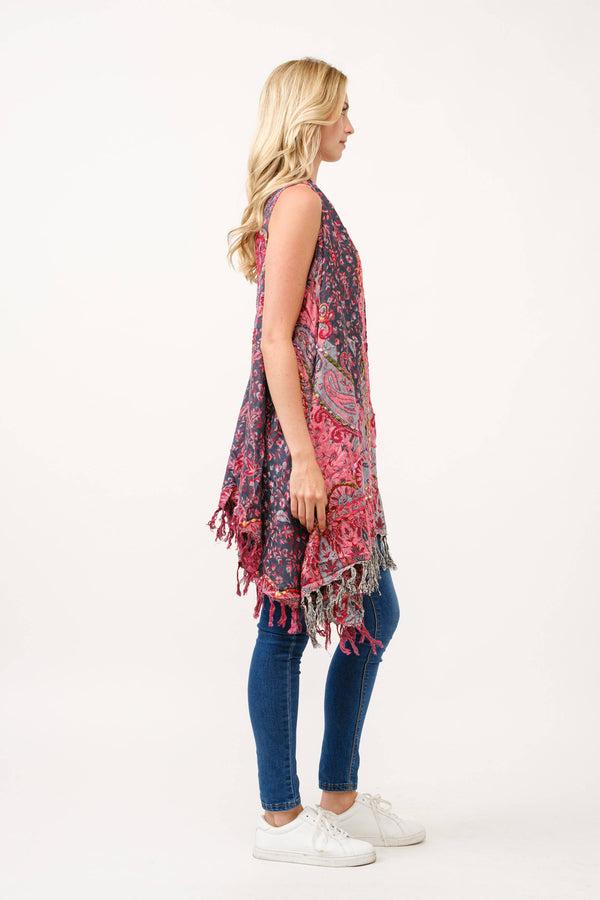 Barbara Thick Stitch Embroidered Vest