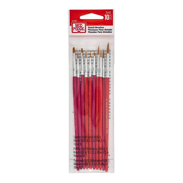 Mod Podge Detail Brush Set 10PC