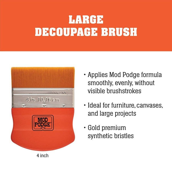 Plaid Crafts - Mod Podge Large Decoupage Brush 4"