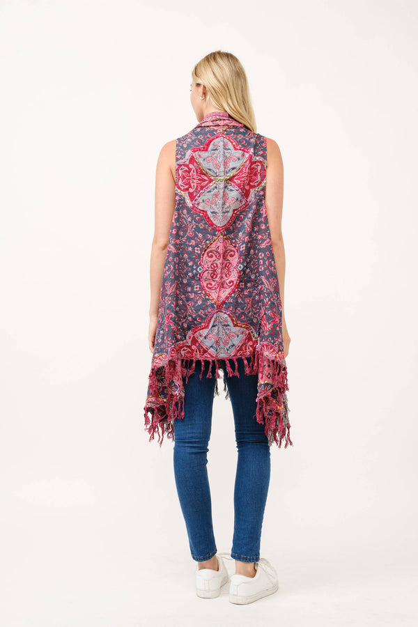 Barbara Thick Stitch Embroidered Vest