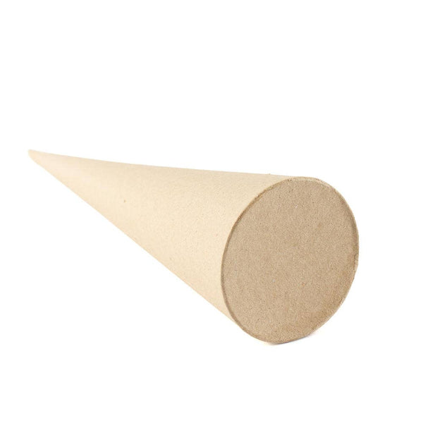 10" H x 2-3/4"  Dia - Paper Mache Cone with Closed Bottom