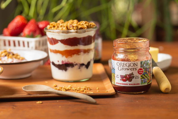 Oregon Growers - Strawberry Rhubarb Fruit Spread