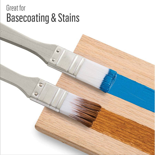 Plaid White Nylon Chip Brush Set 3 Piece - Folk Art