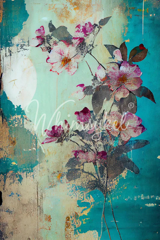 Faded Flowers Decoupage Tissue Paper 21x29 | Whymsykel