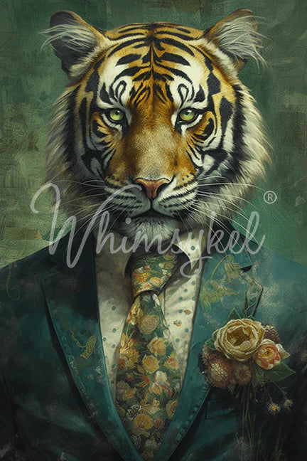 Sebastian Tiger Decoupage Tissue Paper 20 x 30 in| Whimsykel