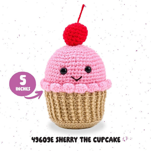 Plaid Crafts - Bucilla Amigurumi Crochet Kit - Sherry the Cupcake