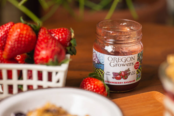 Oregon Growers - Strawberry Rhubarb Fruit Spread