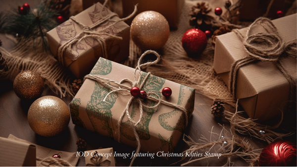 Christmas Kitten Stamp