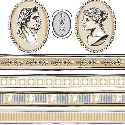 iOD annie Sloan Classical Cameos Paint Inlay 12x16 Pad™