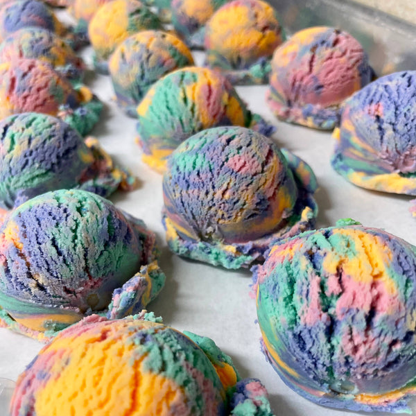 Rainbow Sherbet -Bubble Scoops Solid Bubble Bath
