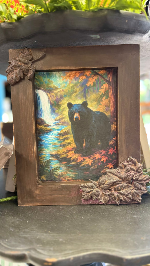 Autumn Sentinel — Fall Bear Decoupage Paper by Casa Araceli