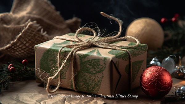 Christmas Kitten Stamp