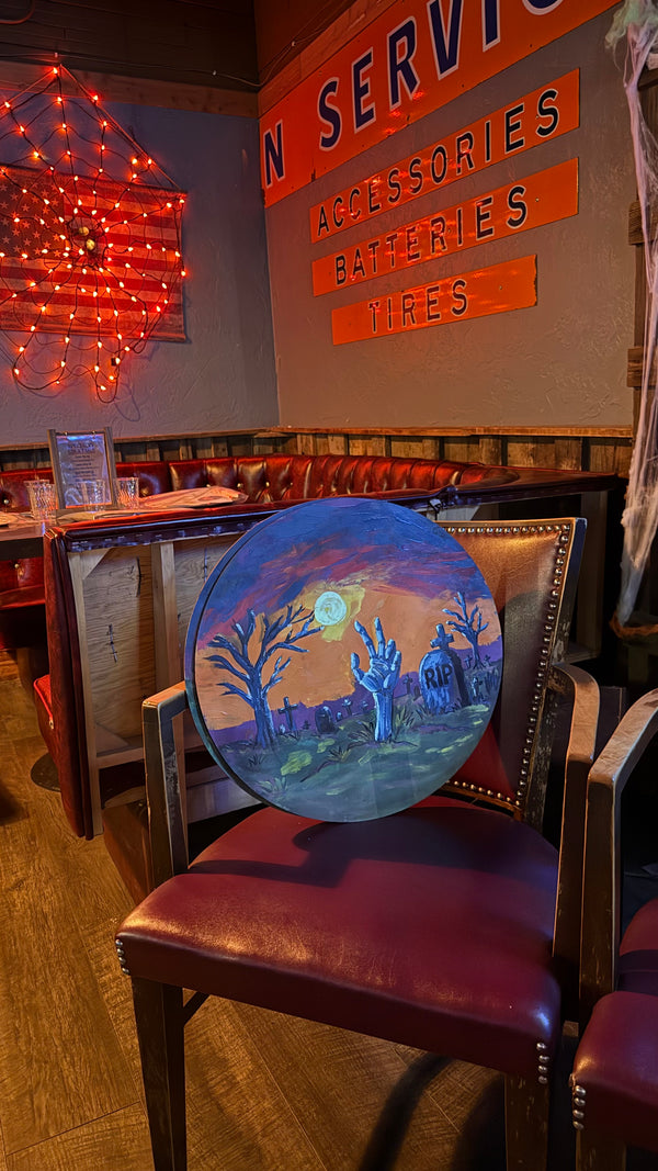 The Rising Paint Night at Home by ChicaTiza - 10inch