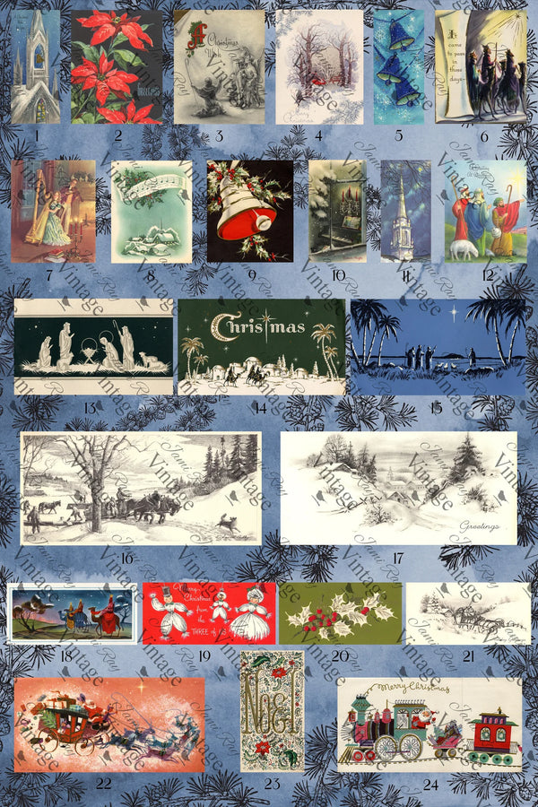 Advent Calendar | JRV Decoupage  Paper 30x20 inch