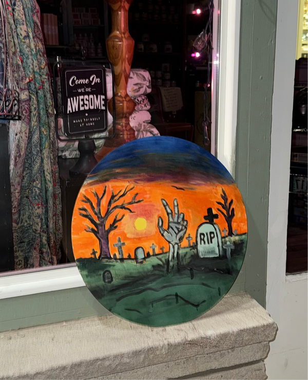 The Rising Paint Night at Home by ChicaTiza - 10inch