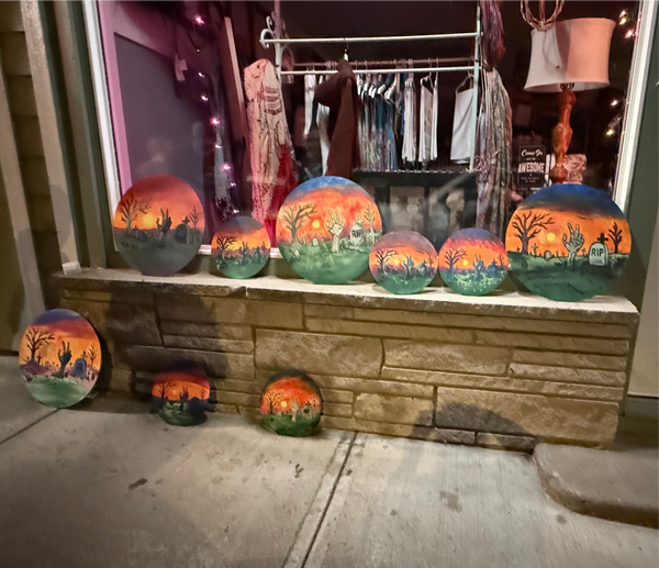 The Rising Paint Night at Home by ChicaTiza - 10inch