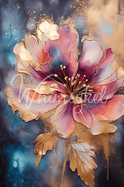 Flora Metallic 21x 29 in | Whimsykel