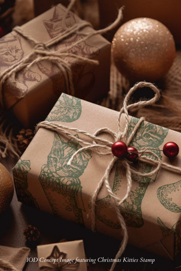 Christmas Kitten Stamp