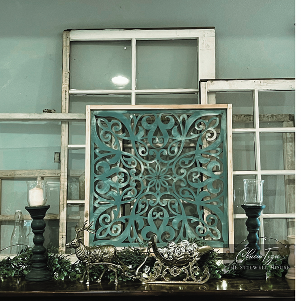 Rustic wreath holder