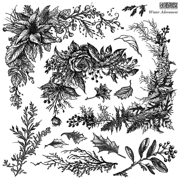 Winter Adornment 12x12 IOD Stamp™ (Limited 2023)