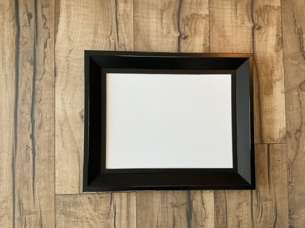 9x12 Black Framed White Board