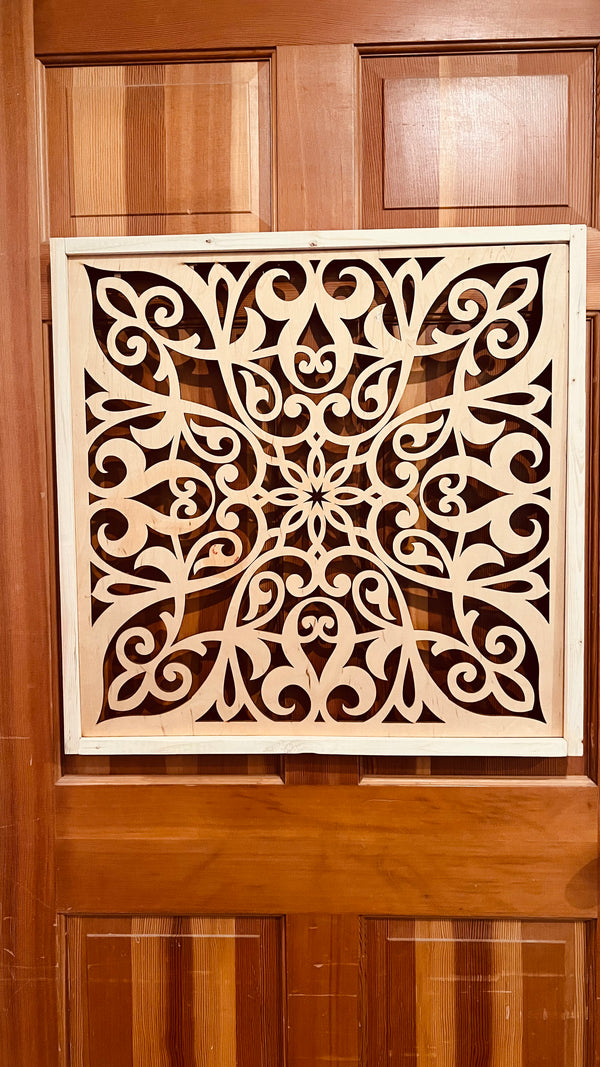 Rustic wreath holder