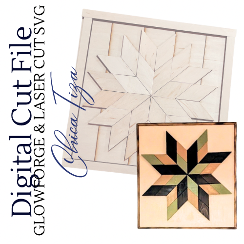 Texas Star – Digital SVG File for Laser Cutting | ChicaTiza Digital