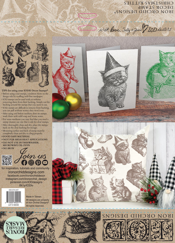 Christmas Kitten Stamp