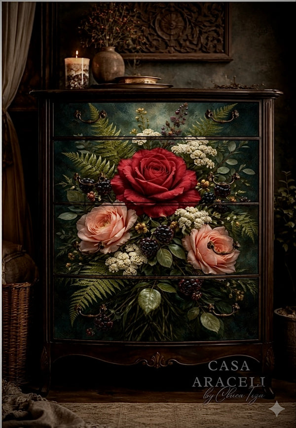 Wild Rose and Bramble - Decoupage Paper | Casa Araceli by ChicaTiza