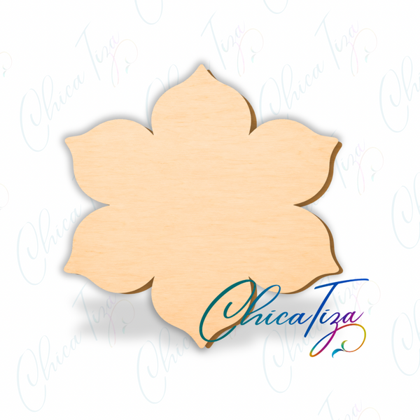 Petal Bloom Wood Cutout Craft Blank by ChicaTiza