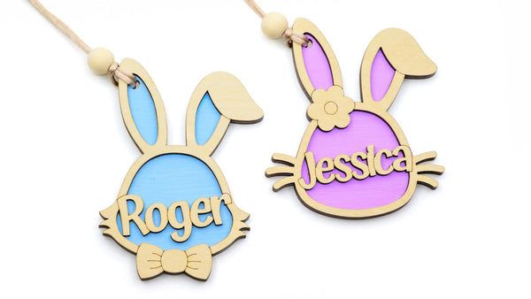 Personalized Easter Bunny Tag