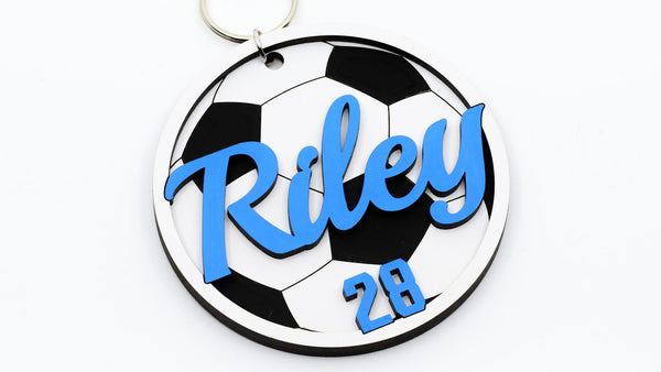 Personalized Soccer Name Tag
