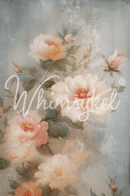 Weathered roses 21 x 29 in | Whimsykel