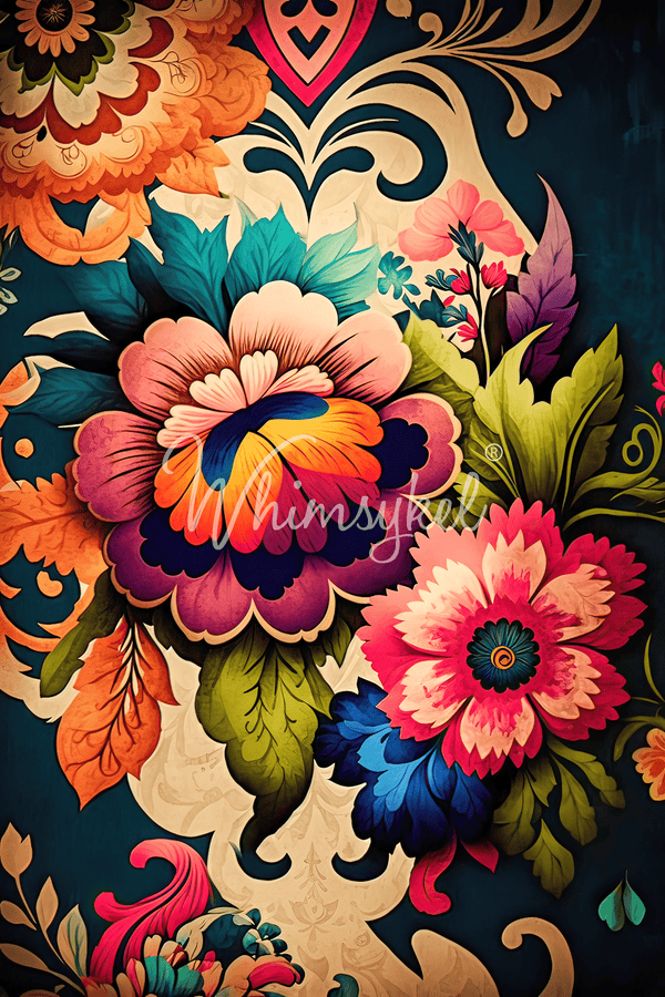 Boho Flower 21x 29 in | Whimsykel