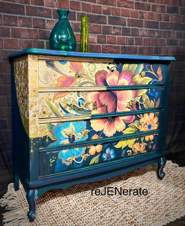 Boho Flower Duet 21x 29 in | Whimsykel