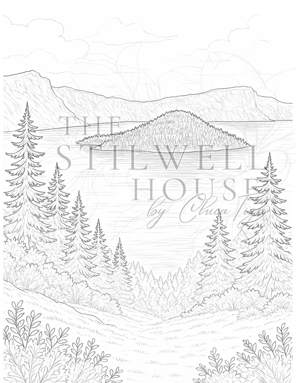 Oregon Winds Collection – Watercolor Coloring Pages | Stilwell Scenes by Casa Araceli